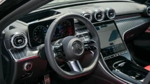 Mercedes Benz C200 Premier Plus GCC - 2024 Black With Red Interiors (8)