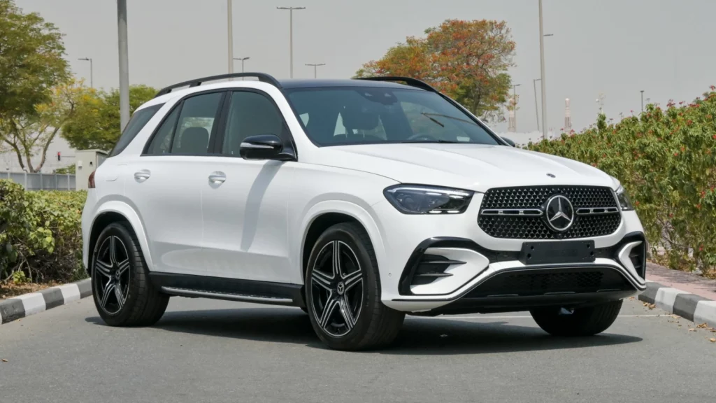 Mercedes Benz GLE 450 SUV 2024 GCC Polar White Inside Brown & Black (1)