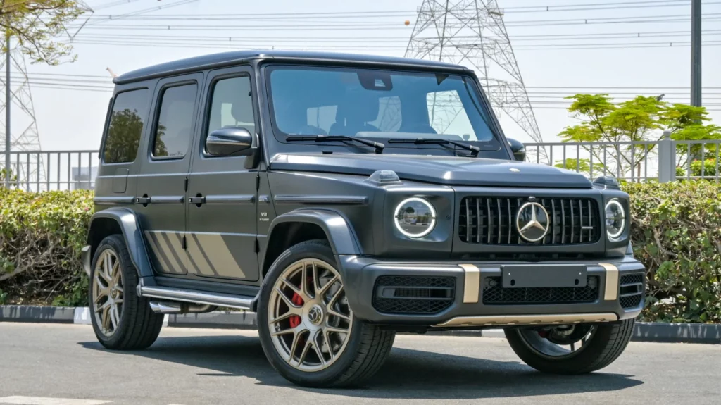 Mercedes G63 - Night Black Mango exteriors Gold Topstitching Interior - 2024 - GRAND EDITION