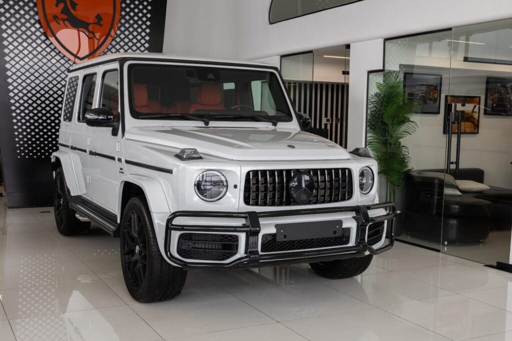Buy Used 2024 Mercedes G63 AMG White – Korean Specs Export from UAE