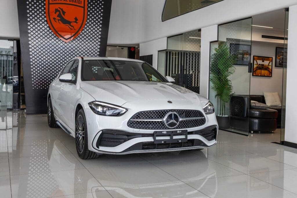 Mercedes Benz C200 L Sport Option White Red Interior - 2025
